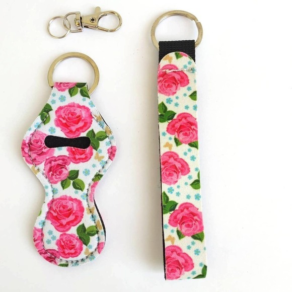 5 for $25 Stocking Stuffers Wrist Strap Lip Balm Holder Keychain Lipstick Holder - Picture 1 of 2